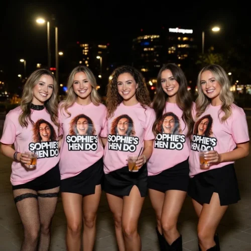 Personalised Photo FACE Hen Do Party T-Shirts